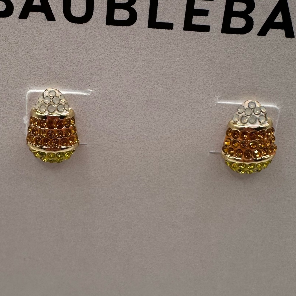 BaubleBar small Candy Corn earrings NWT - Picture 2 of 6
